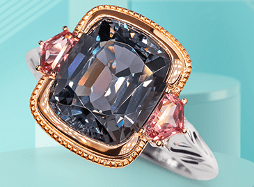 Art Deco Grey Spinel Ring